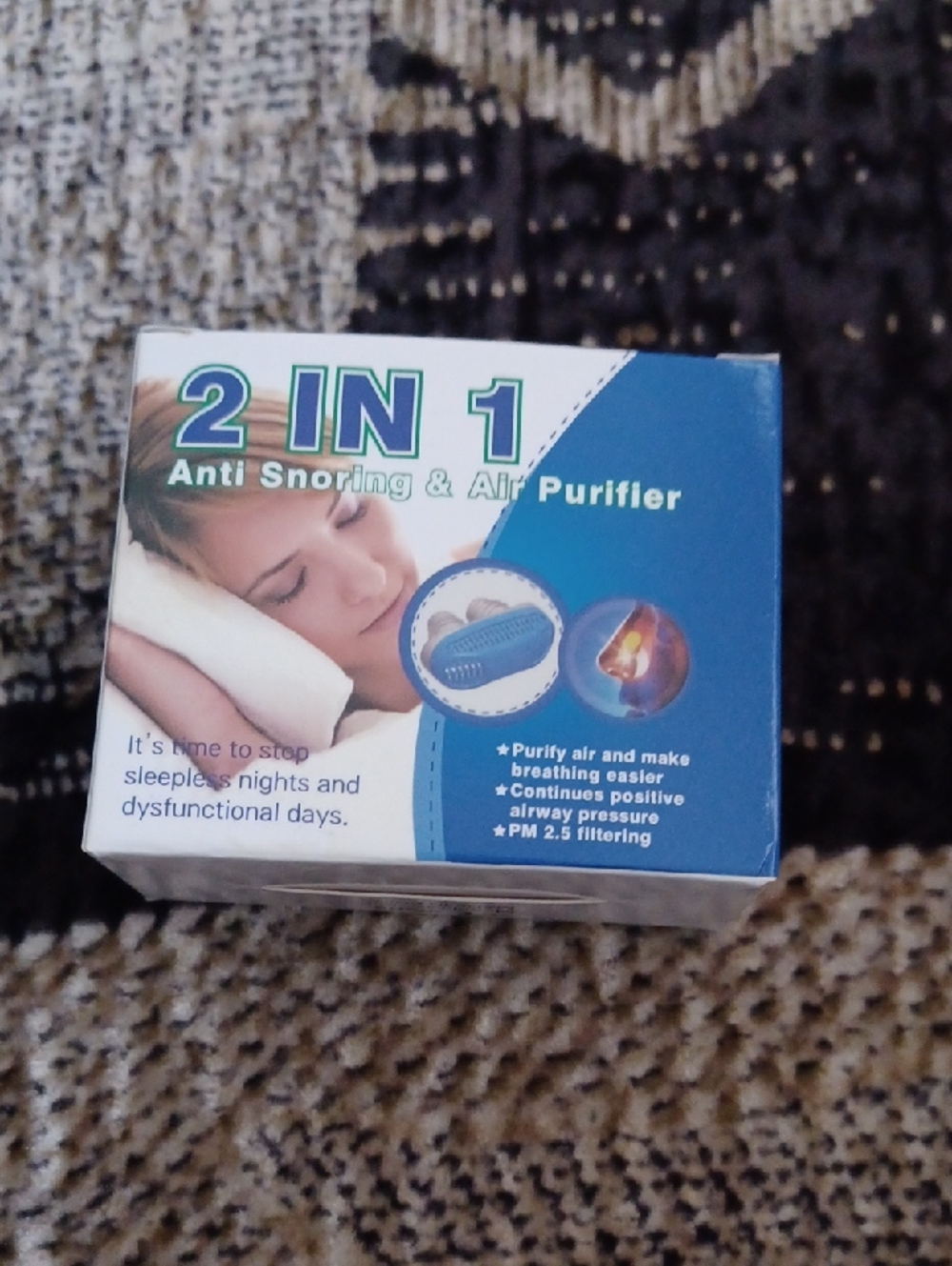 4/$40 New 2 IN 1 Anti Snoring & Air Purifier - Factory Sealed